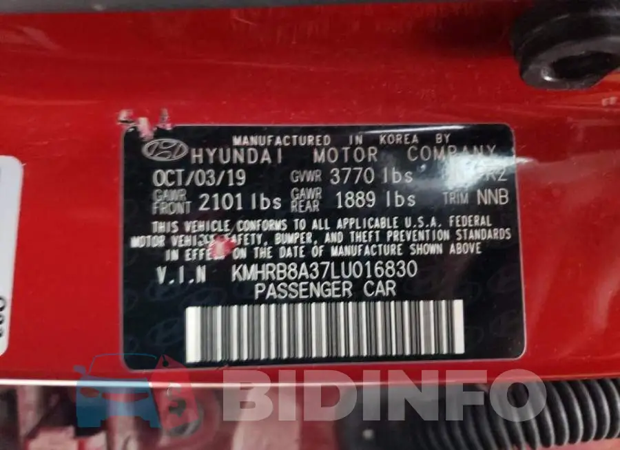 KMHRB8A37LU016830 Photo# 14