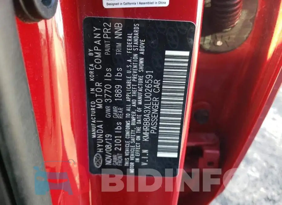 KMHRB8A3XLU026591 Photo# 13