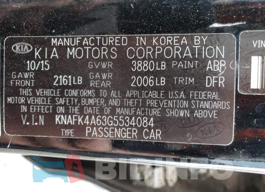 KNAFK4A63G5534084 Photo# 13
