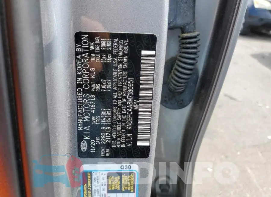 KNDEPCAA8M7180951 Photo# 10