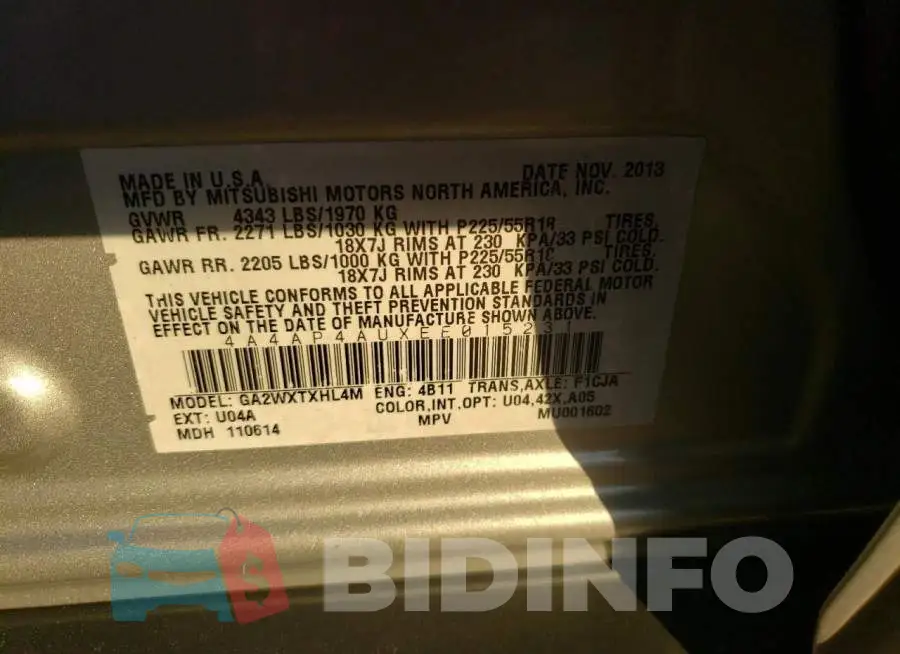 4A4AP4AUXEE015231 Photo# 10