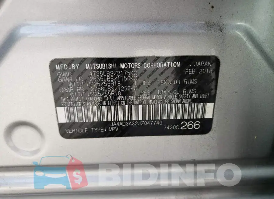 JA4AD3A32JZ047749 Photo# 13
