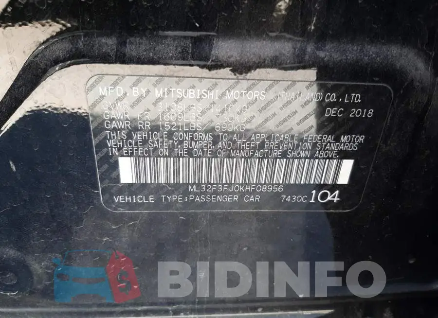 ML32F3FJ0KHF08956 Photo# 10