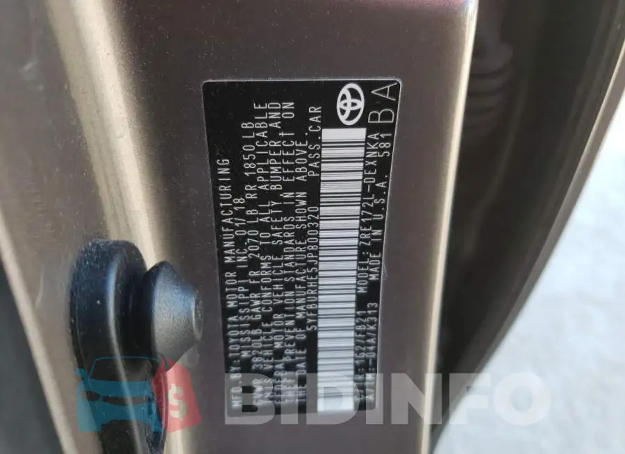5YFBURHE5JP800320 Photo# 12