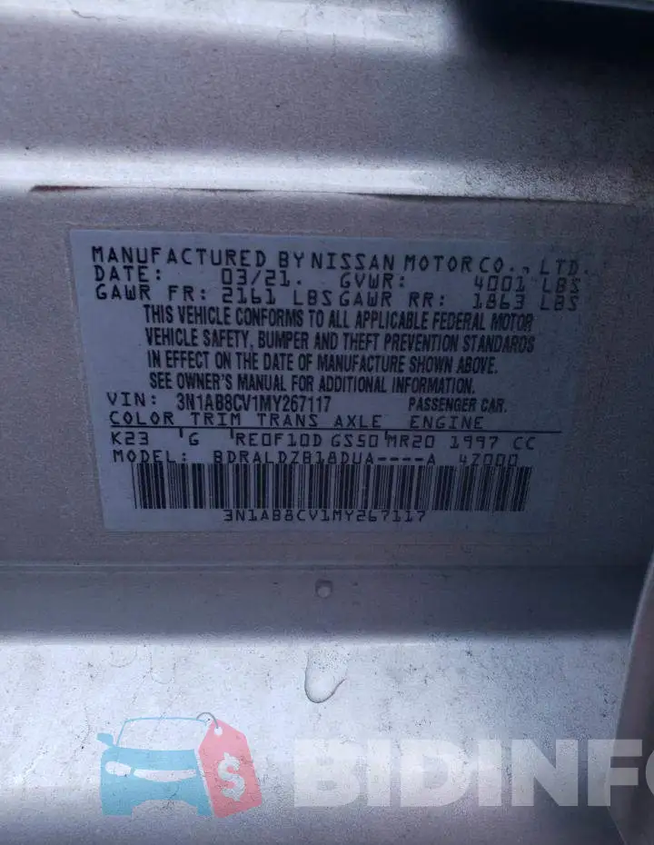3N1AB8CV1MY267117 Photo# 12