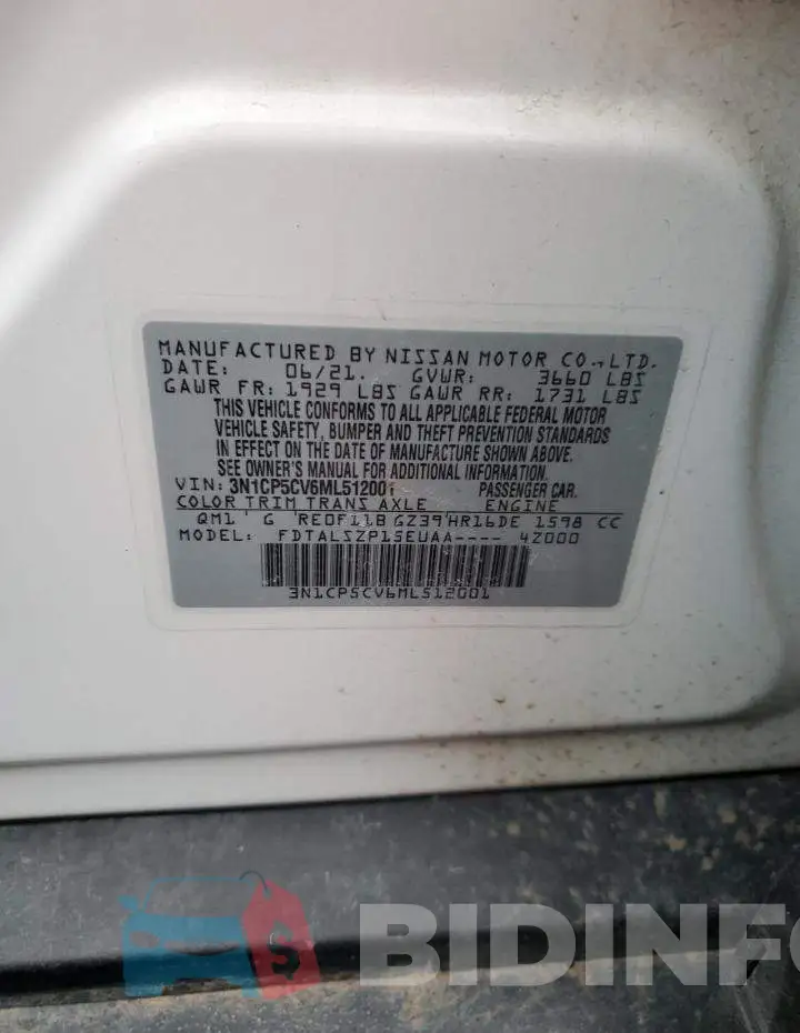 3N1CP5CV6ML512001 Photo# 13