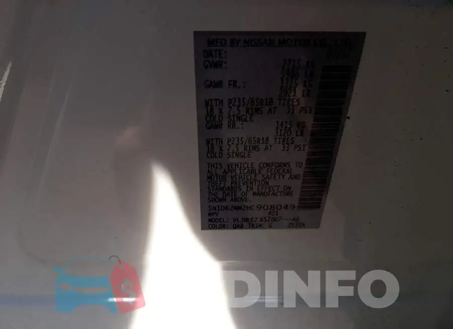 5N1DR2MM2HC908049 Photo# 13