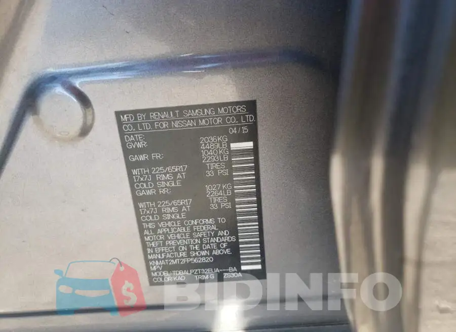 KNMAT2MT2FP562820 Photo# 13