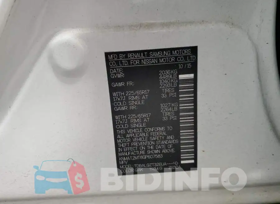 KNMAT2MT8GP607583 Photo# 14