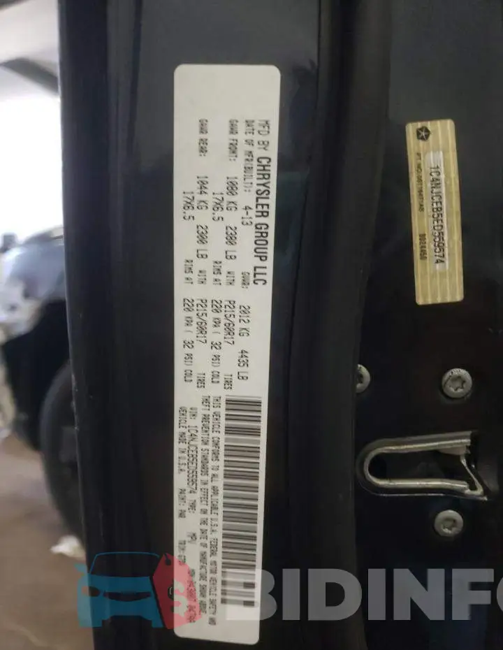 1C4NJCEB5ED559574 Photo# 13