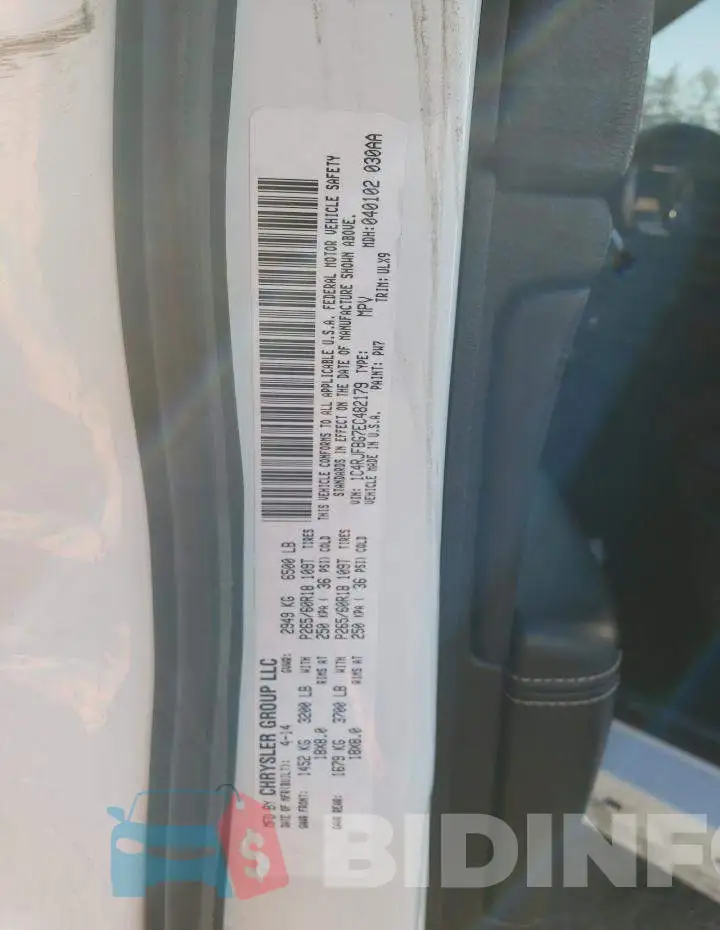 1C4RJFBG7EC482179 Photo# 12