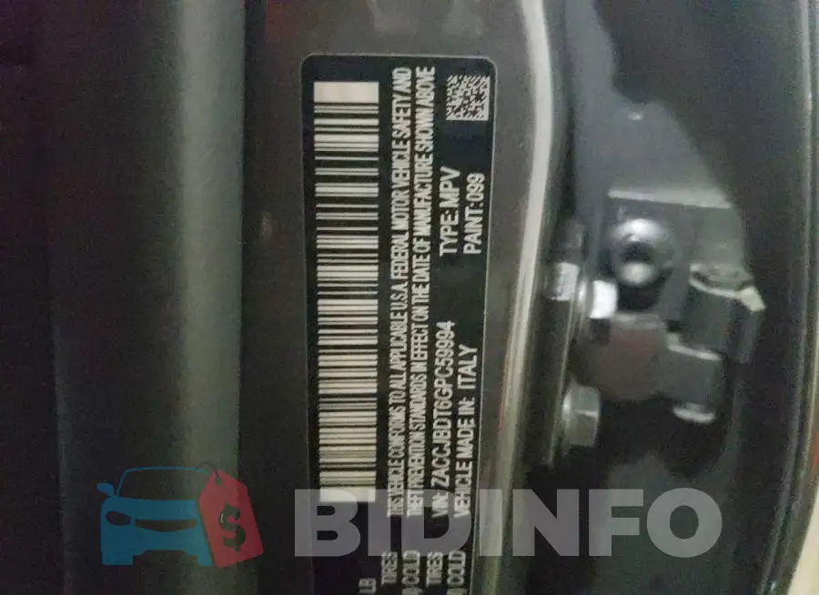 ZACCJBDT6GPC59994 Photo# 13