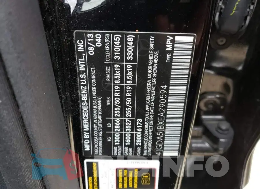 4JGDA5JBXEA290594 Photo# 13