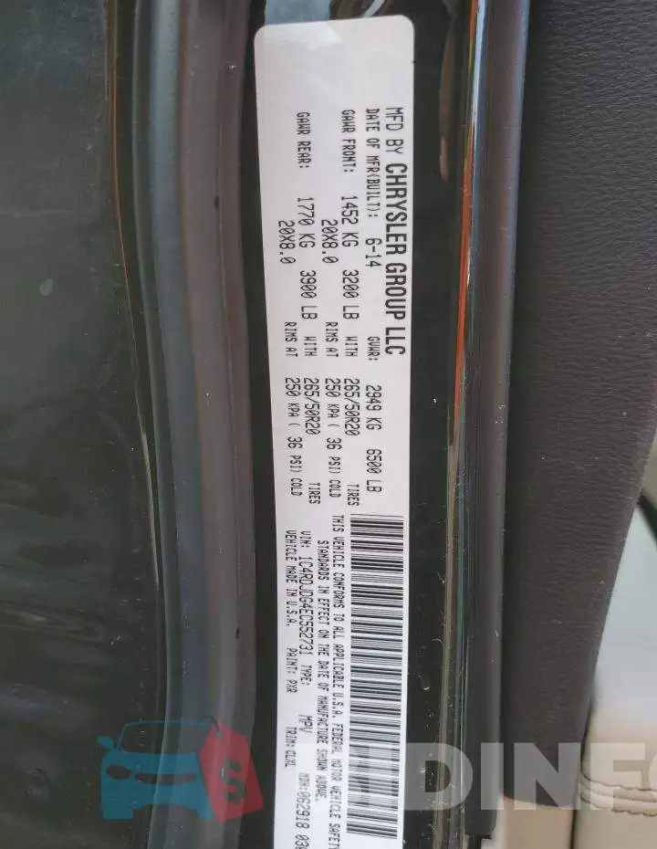 1C4RDJDG4EC552731 Photo# 13