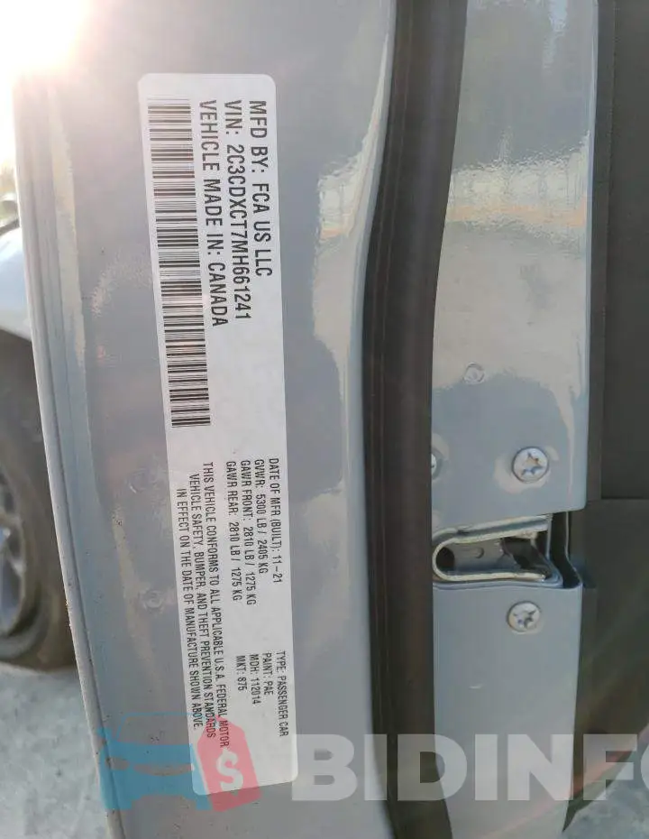 2C3CDXCT7MH661241 Photo# 13