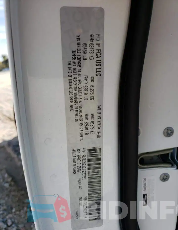 2C3CDXGJ2JH273791 Photo# 10