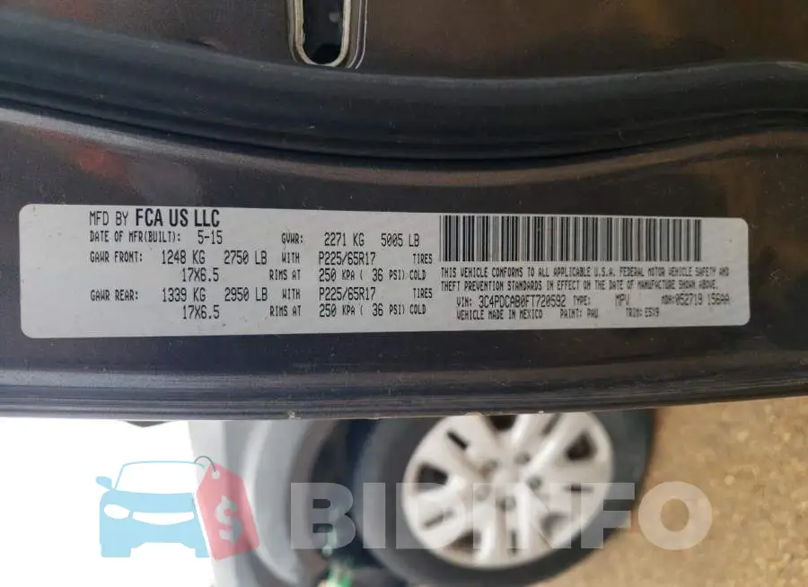 3C4PDCAB0FT720592 Photo# 13