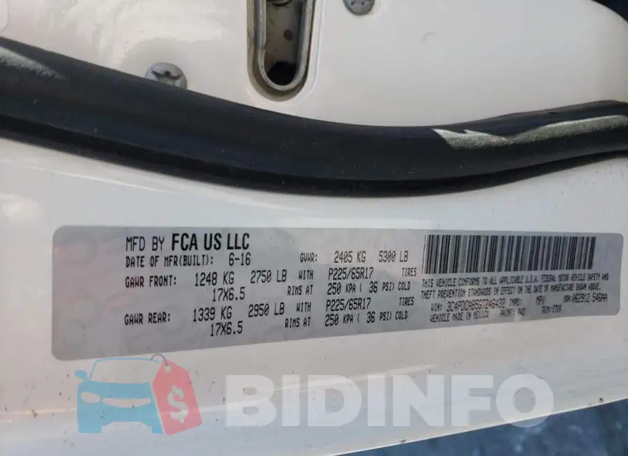 3C4PDCAB5GT246432 Photo# 10