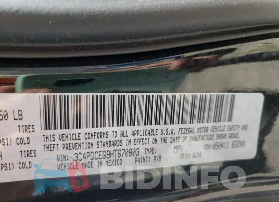 3C4PDCEG9HT670803 Photo# 10