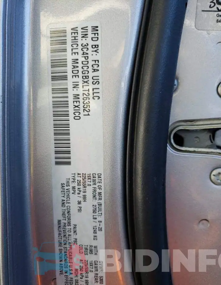 3C4PDCGBXLT263521 Photo# 13