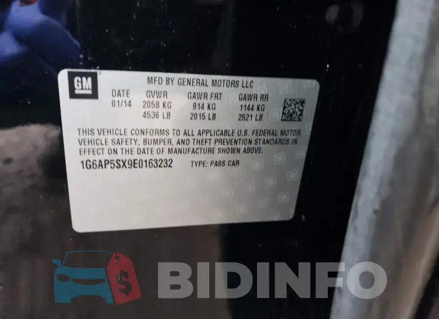 1G6AP5SX9E0163232 Photo# 13