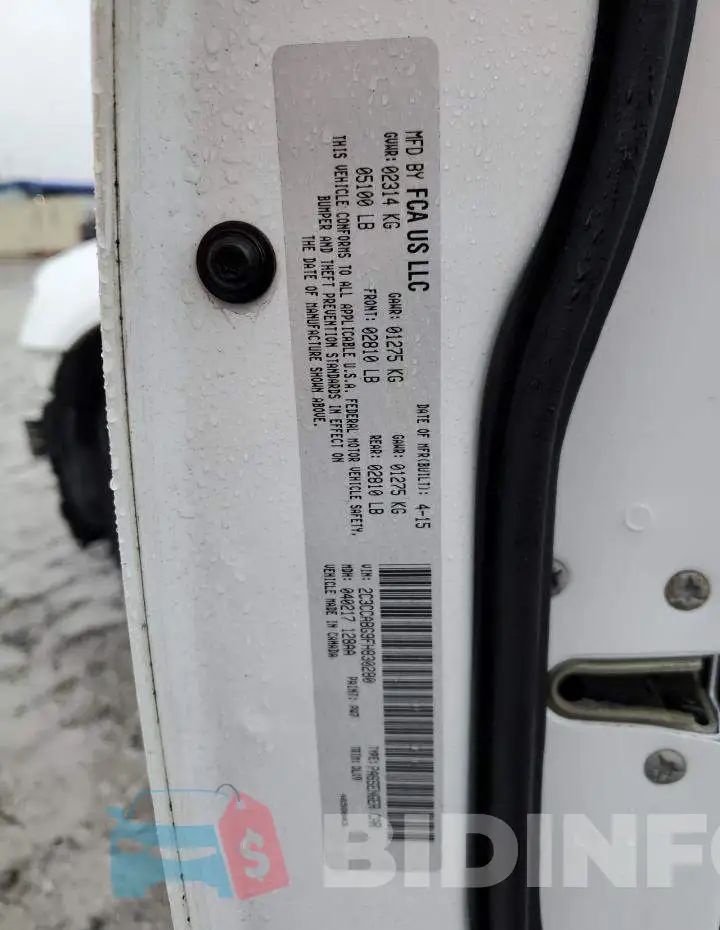 2C3CCABG9FH830280 Photo# 13