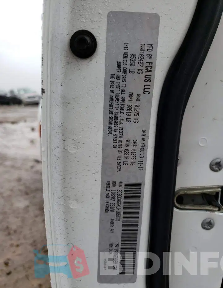2C3CCAGGXJH165665 Photo# 12
