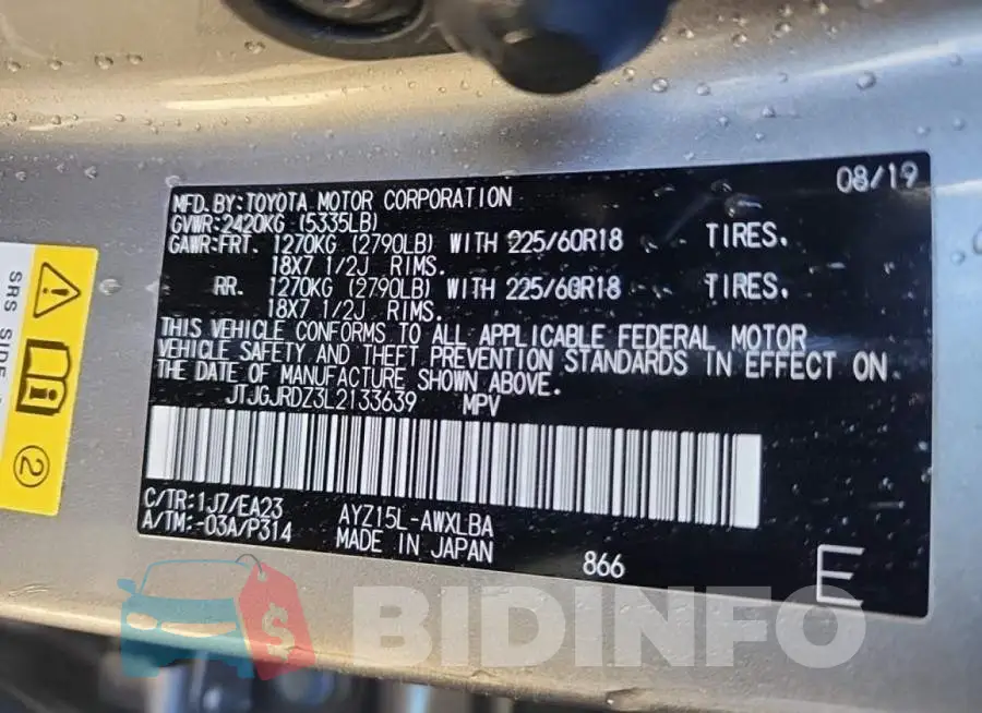 JTJGJRDZ3L2133639 Photo# 14