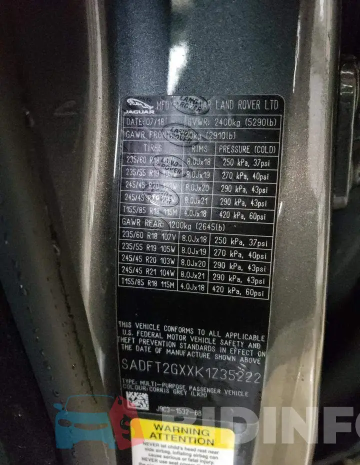 SADFT2GXXK1Z35222 Photo# 13