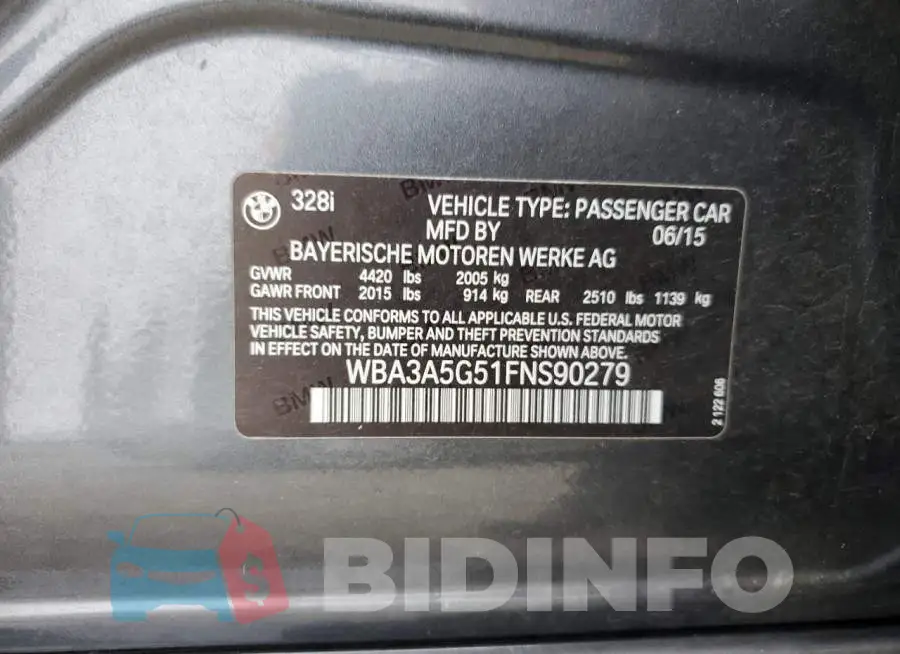 WBA3A5G51FNS90279 Photo# 12
