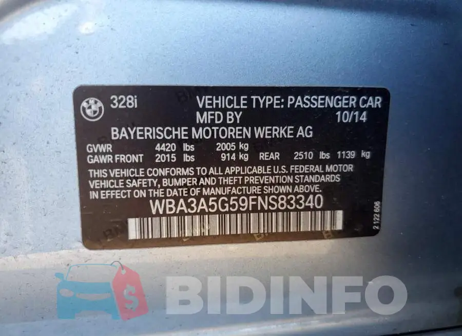 WBA3A5G59FNS83340 Photo# 12