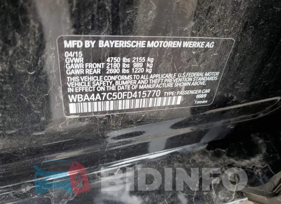 WBA4A7C50FD415770 Photo# 12