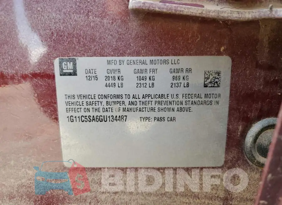 1G11C5SA6GU134487 Photo# 12