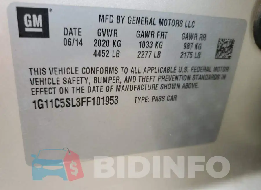 1G11C5SL3FF101953 Photo# 12