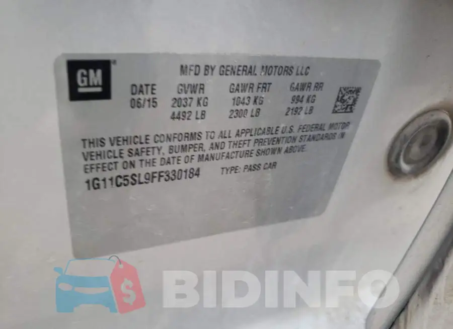 1G11C5SL9FF330184 Photo# 13