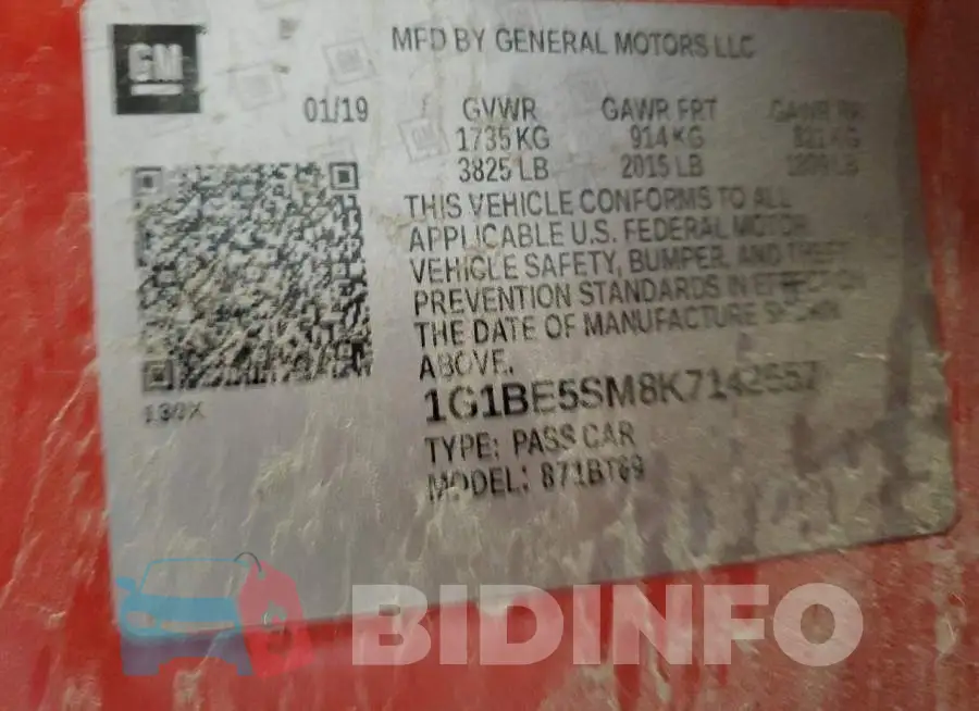 1G1BE5SM8K7142557 Photo# 10