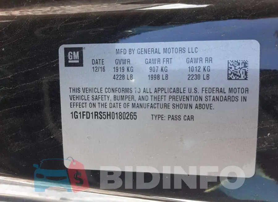 1G1FD1RS5H0180265 Photo# 10