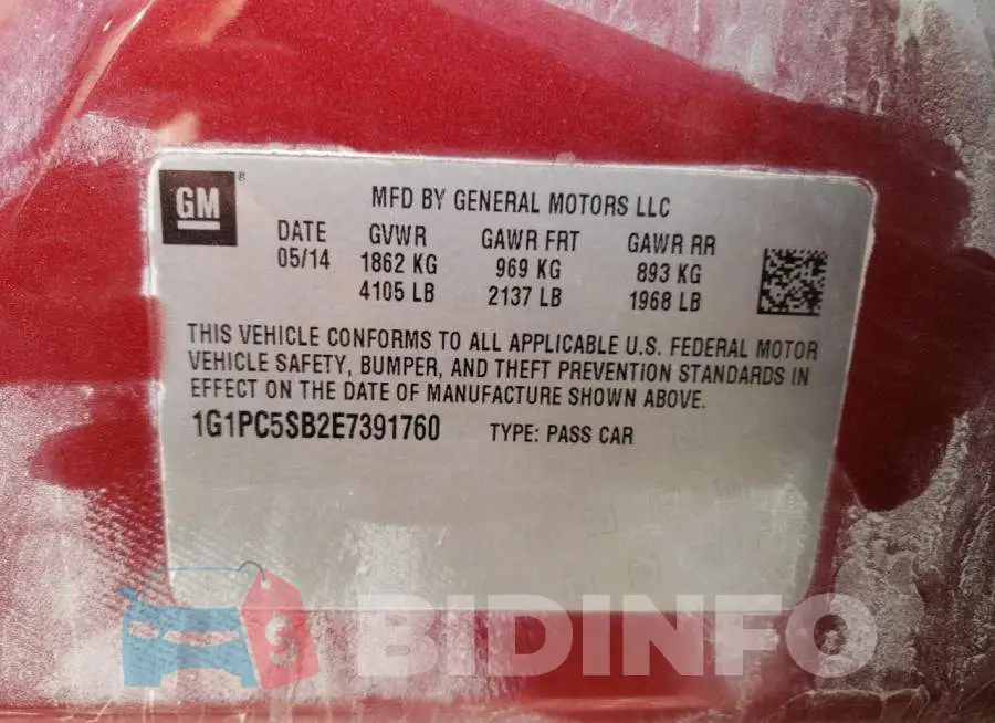 1G1PC5SB2E7391760 Photo# 12