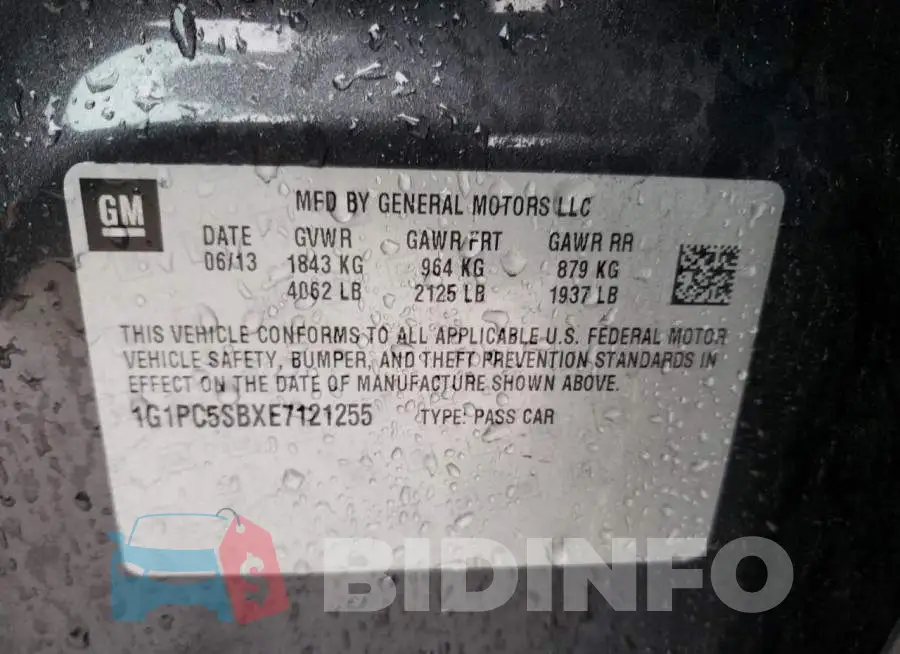 1G1PC5SBXE7121255 Photo# 12