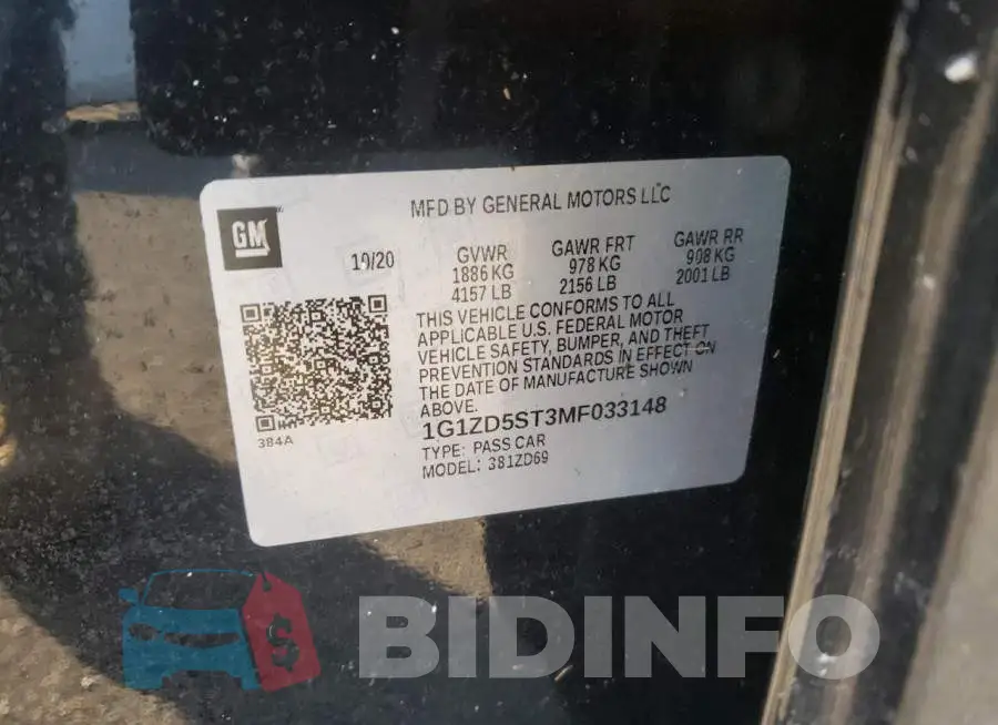 1G1ZD5ST3MF033148 Photo# 12