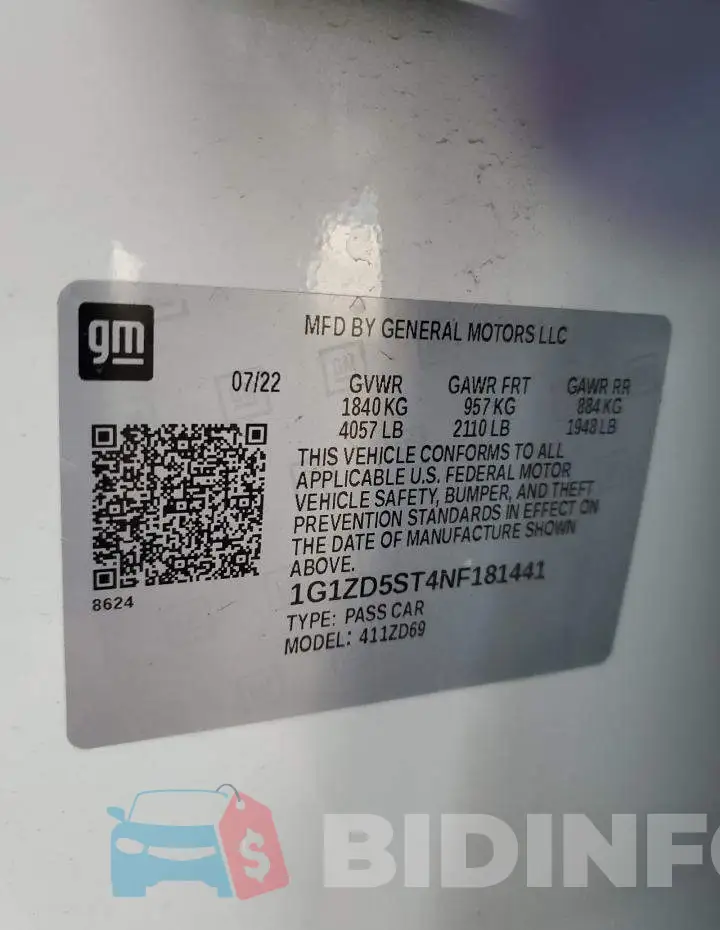 1G1ZD5ST4NF181441 Photo# 12