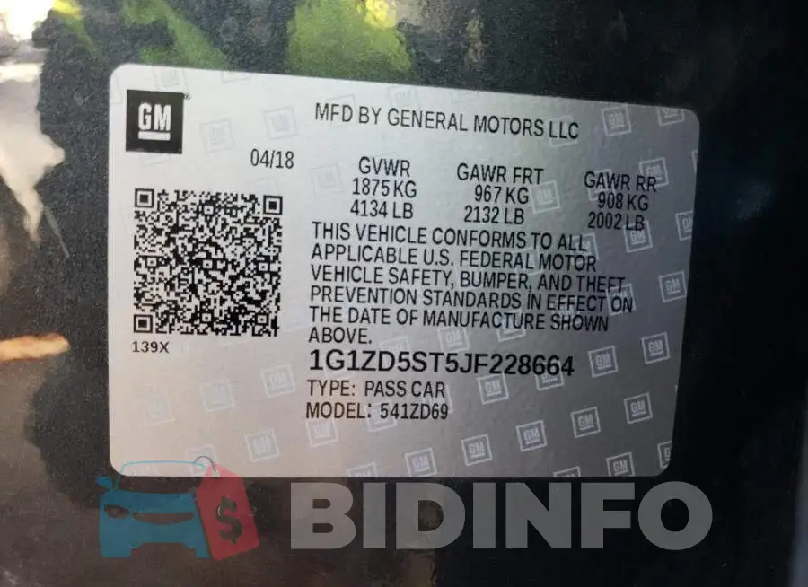 1G1ZD5ST5JF228664 Photo# 12