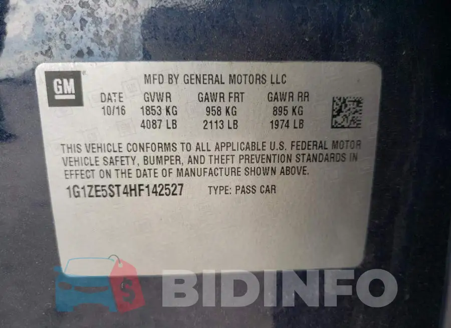 1G1ZE5ST4HF142527 Photo# 10