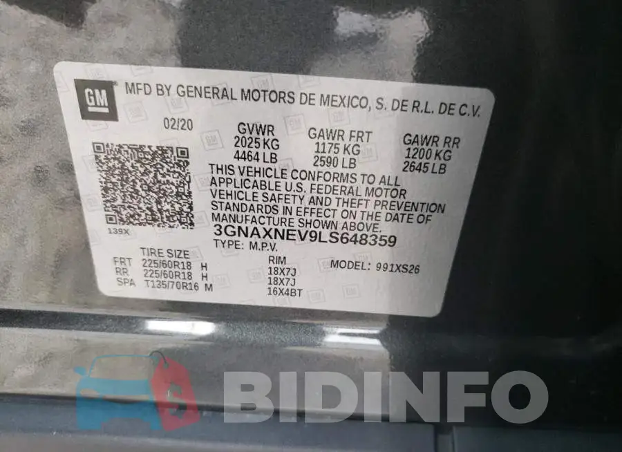 3GNAXNEV9LS648359 Photo# 13