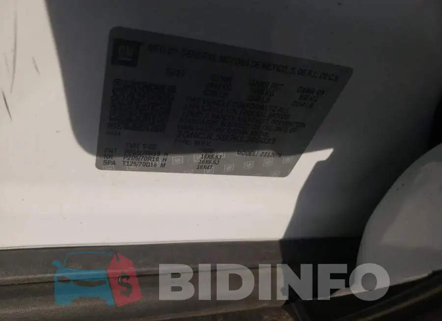 3GNCJLSB2KL296033 Photo# 12