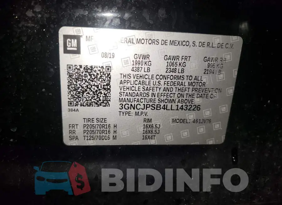 3GNCJPSB4LL143226 Photo# 13