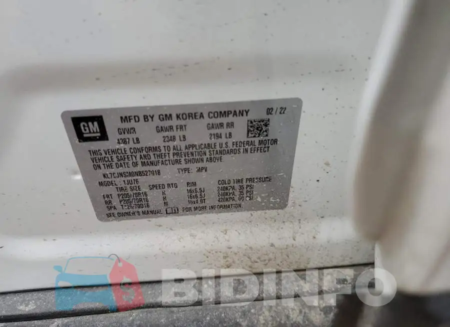 KL7CJNSM0NB527018 Photo# 13