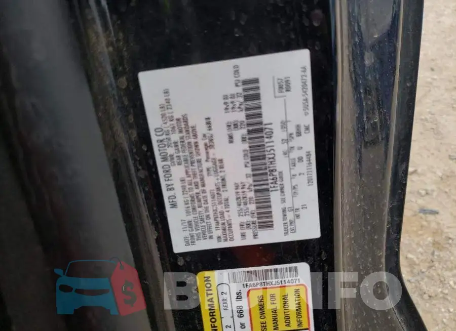 1FA6P8THXJ5114071 Photo# 13