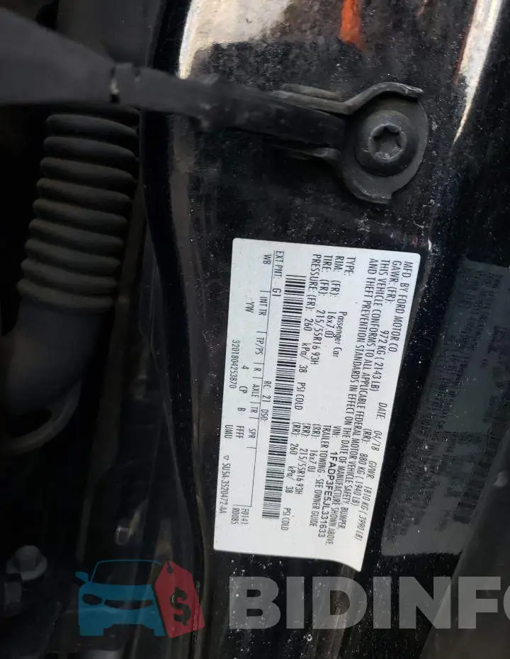 1FADP3FE5JL331633 Photo# 12