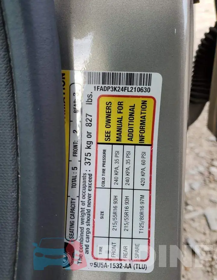 1FADP3K24FL210630 Photo# 13
